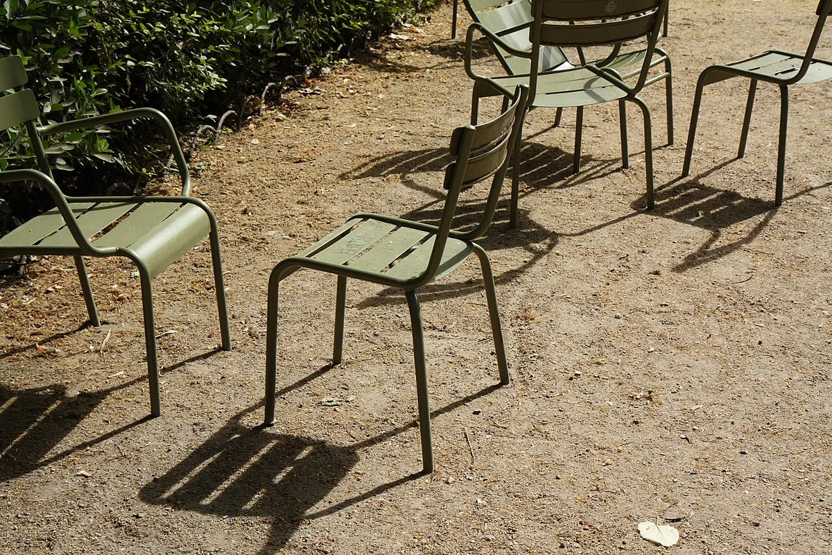 Chairs in the Luxembourg Gardens in Paris
