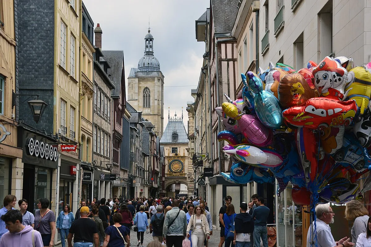 Rue du Gros-Horloge à Rouen