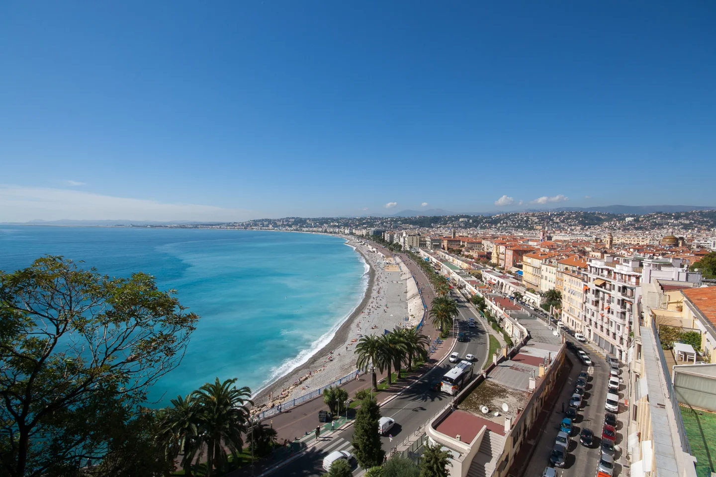 Promenade des Anglais et littoral de Nice
