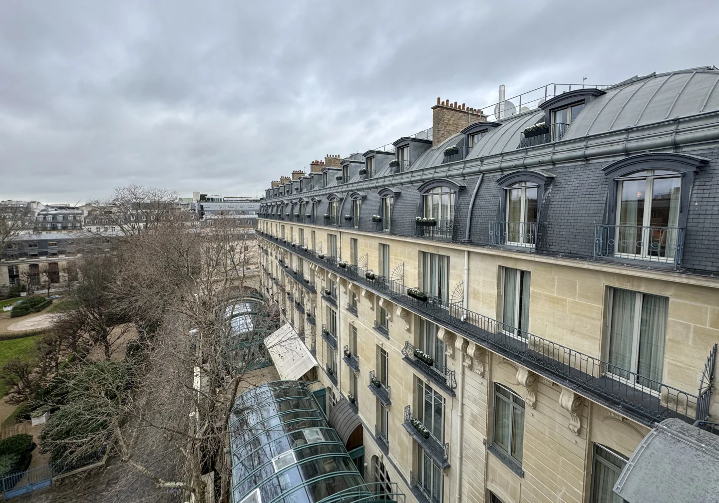 Extérieur du Ritz Paris, côté jardin